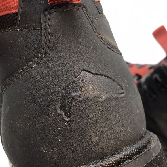 Simms Tributary Wading Boots Men's 8 Brown 12mm Felt Sole Lace Up Fishing Shoes - Picture 13 of 15